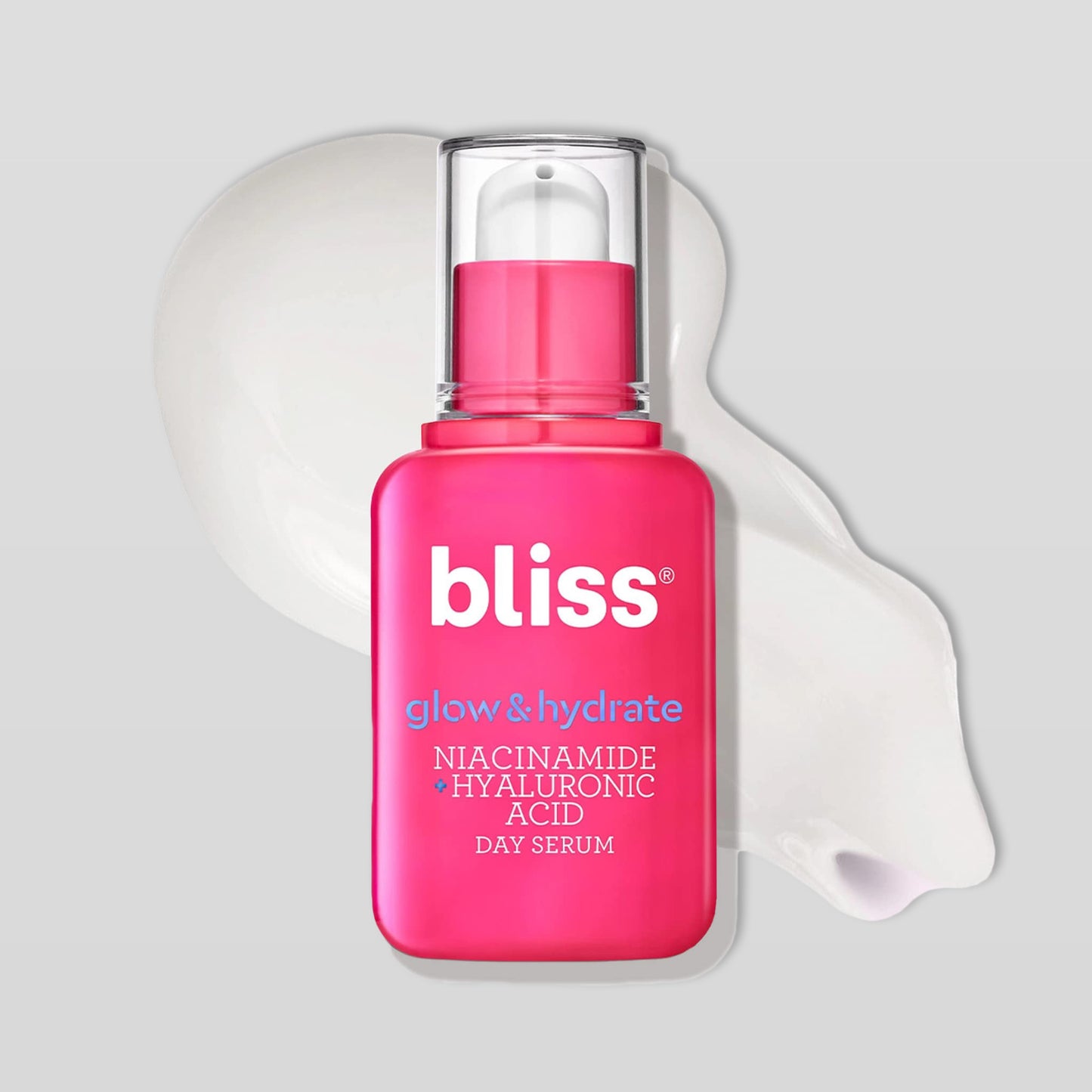 Bliss "Glow and Hydrate" dieninis serumas su niacinamidu, HA, Vitaminu E, 30ml