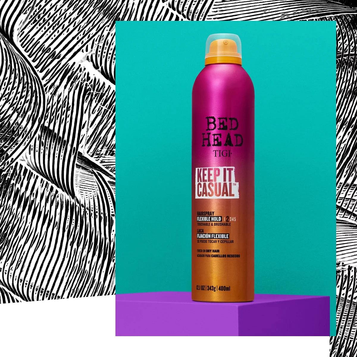 Tigi Bed Head "Keep It Casual" lengvos fiksacijos plaukų lakas, 400ml