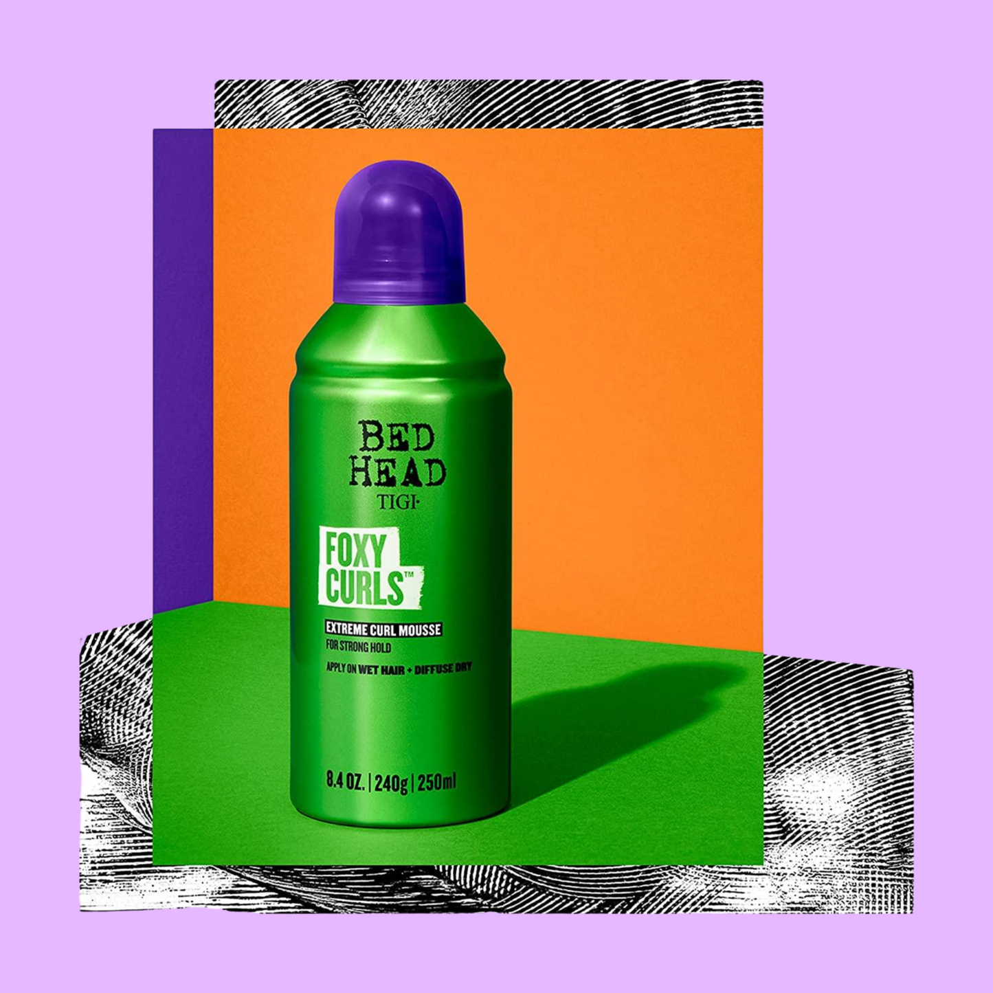 Tigi Bed Head " Foxy Curls" stiprios fiksacijos plaukų putos garbanotiems plaukams, 250ml