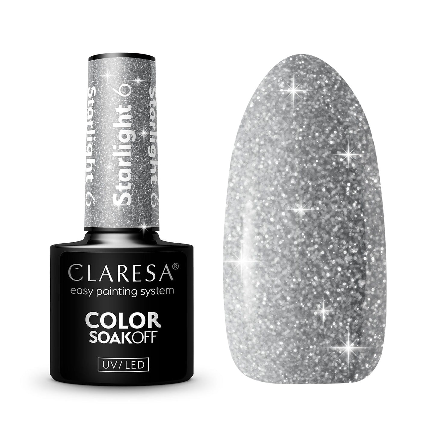 Claresa "Starlight 6" UV nagų lakas, 5ml