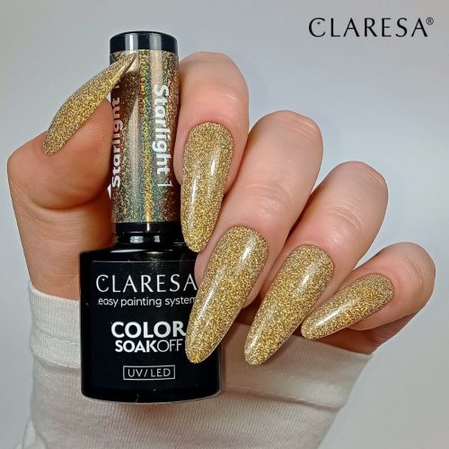 Claresa "Starlight 1" UV nagų lakas, 5ml