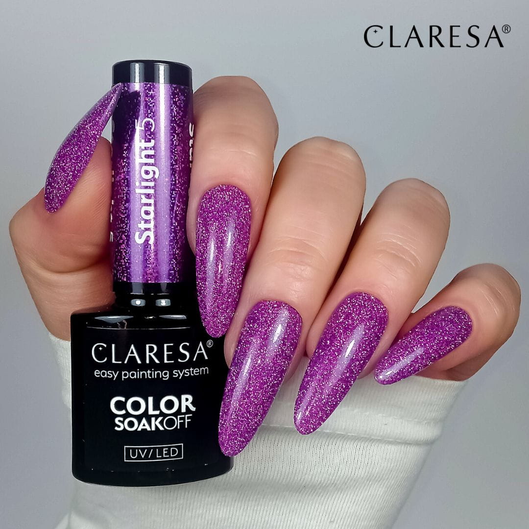 Claresa "Starlight 5" UV nagų lakas, 5ml