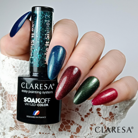 Claresa Soak Off "Make It Shine 5" hibridinis nagų lakas, 5ml