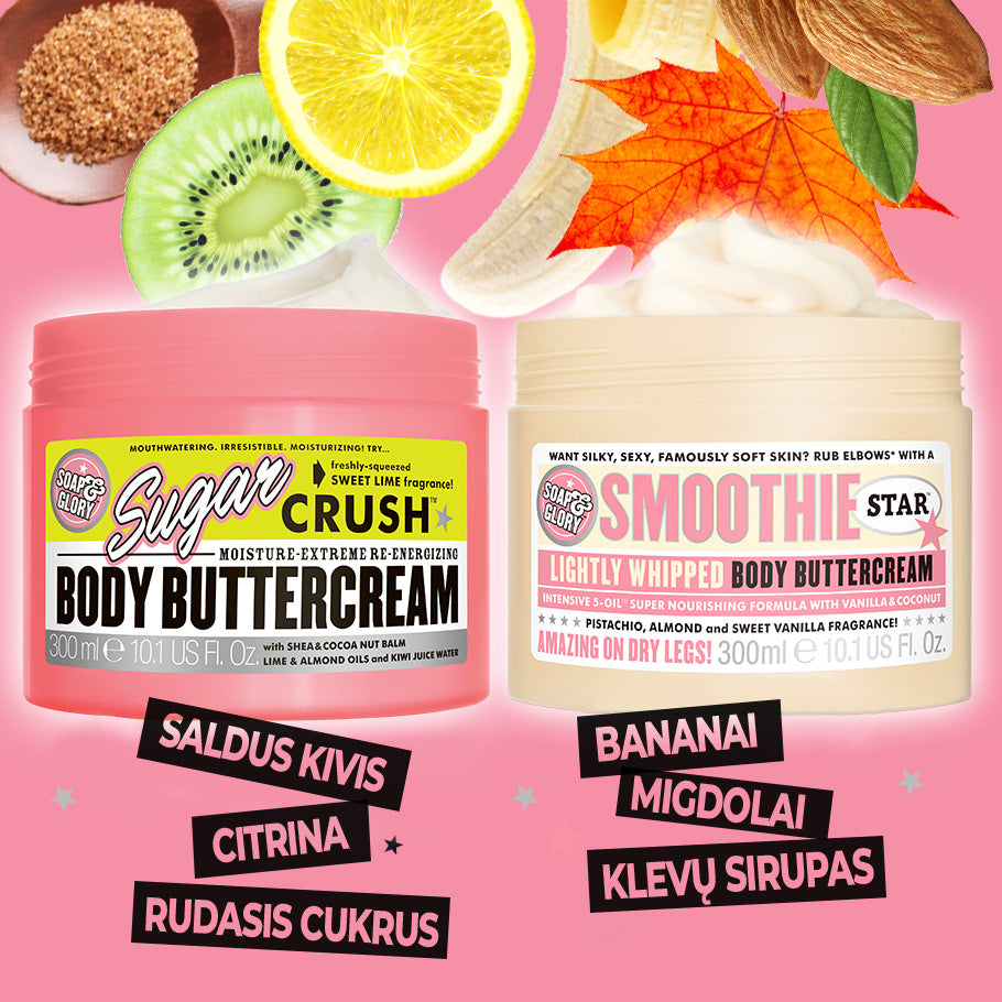 Soap & Glory "Sugar Crush Moisture Extreme" kūno sviestas, 300ml