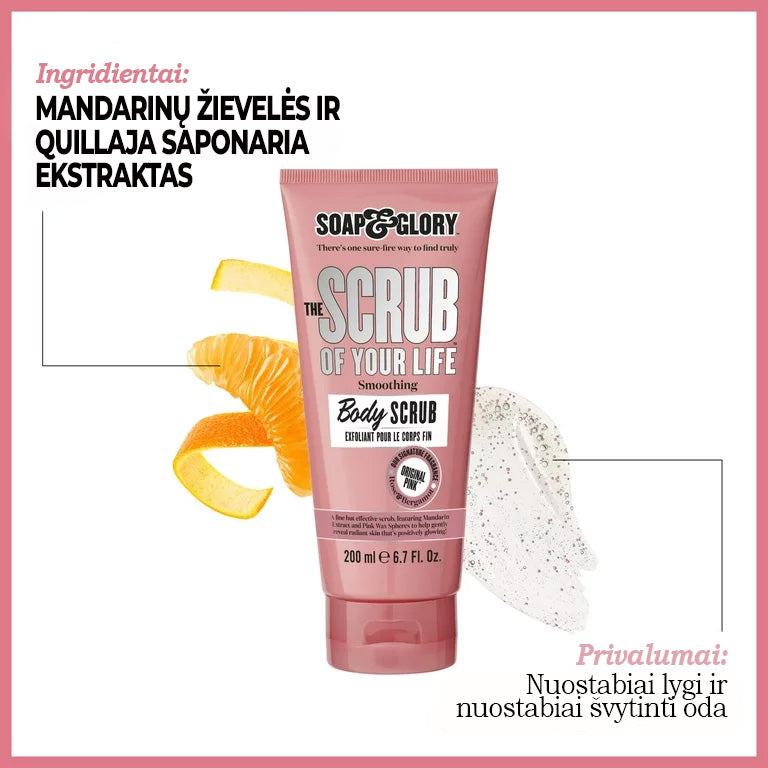 Soap & Glory "The Scrub of Your Life" kūno šveitiklis, 200ml