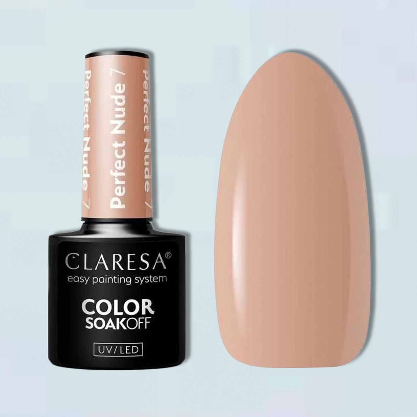 Claresa 07 "Perfect Nude" UV nagų lakas, 5ml